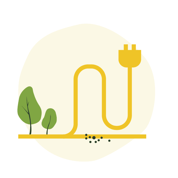 illustratie groene stroom